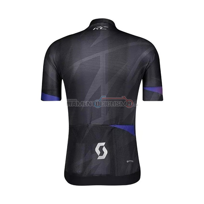 Abbigliamento Ciclismo Donne Scott Manica Corta 2021 Nero Viola